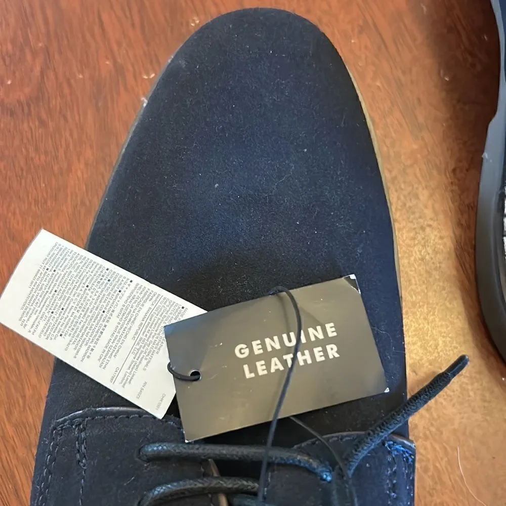Banana Republic navy suede lace up shoes Size 12 New